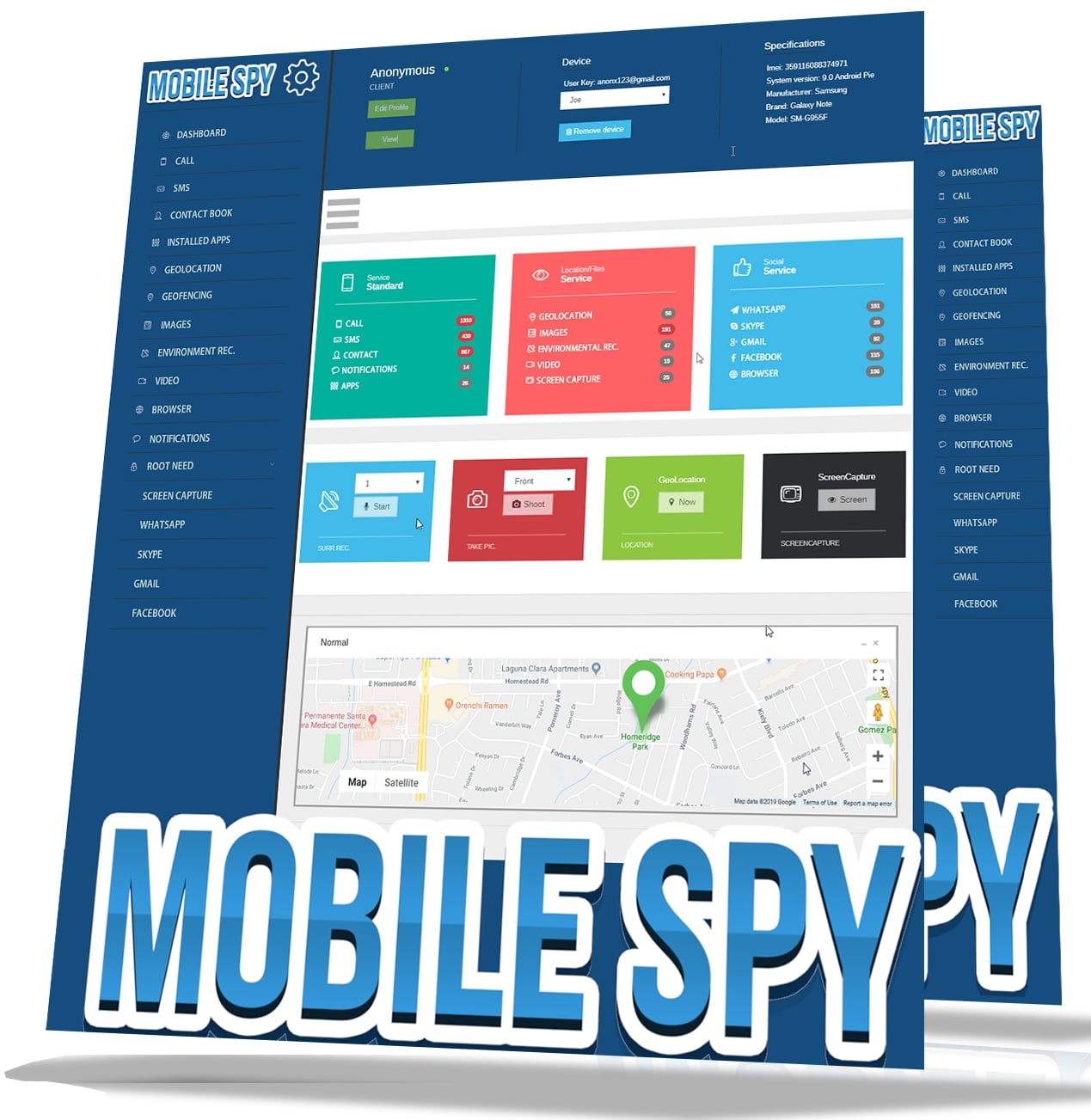 Windows 8 Mobile Spy App and PC Spy Software full