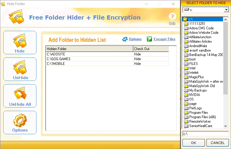 Free Folder Hider